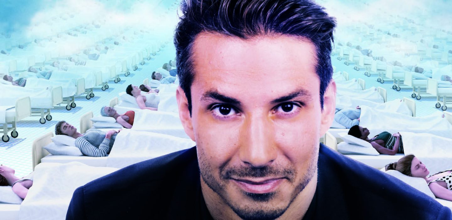 Bandeau Jérémy Ferrari spectacle Anesthésie Générale santé humour noir zenith de strasbourg europe