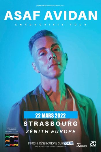 Affiche Asaf Avidan en concert au zenith de strasbourg europe
