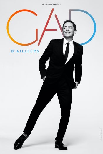 Affiche Gad Elmaleh D'ailleurs spectacle humour zenith de strasbourg europe