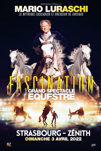 Affiche Mario Luraschi spectacle equestre Zénith de Strasbourg Europe