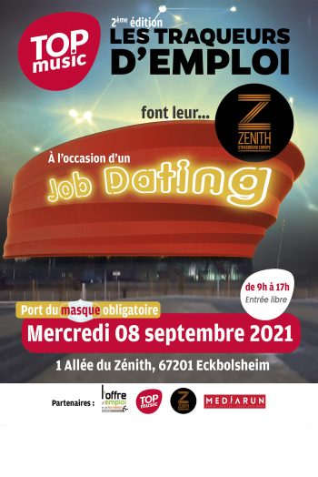 Les Traqueurs de l'Emploi salon zénith de strasbourg affiche