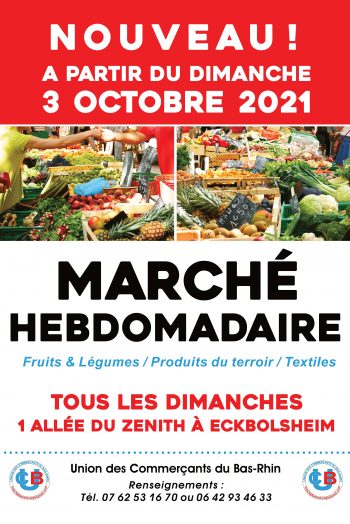 Affiche marché hebdomadaire